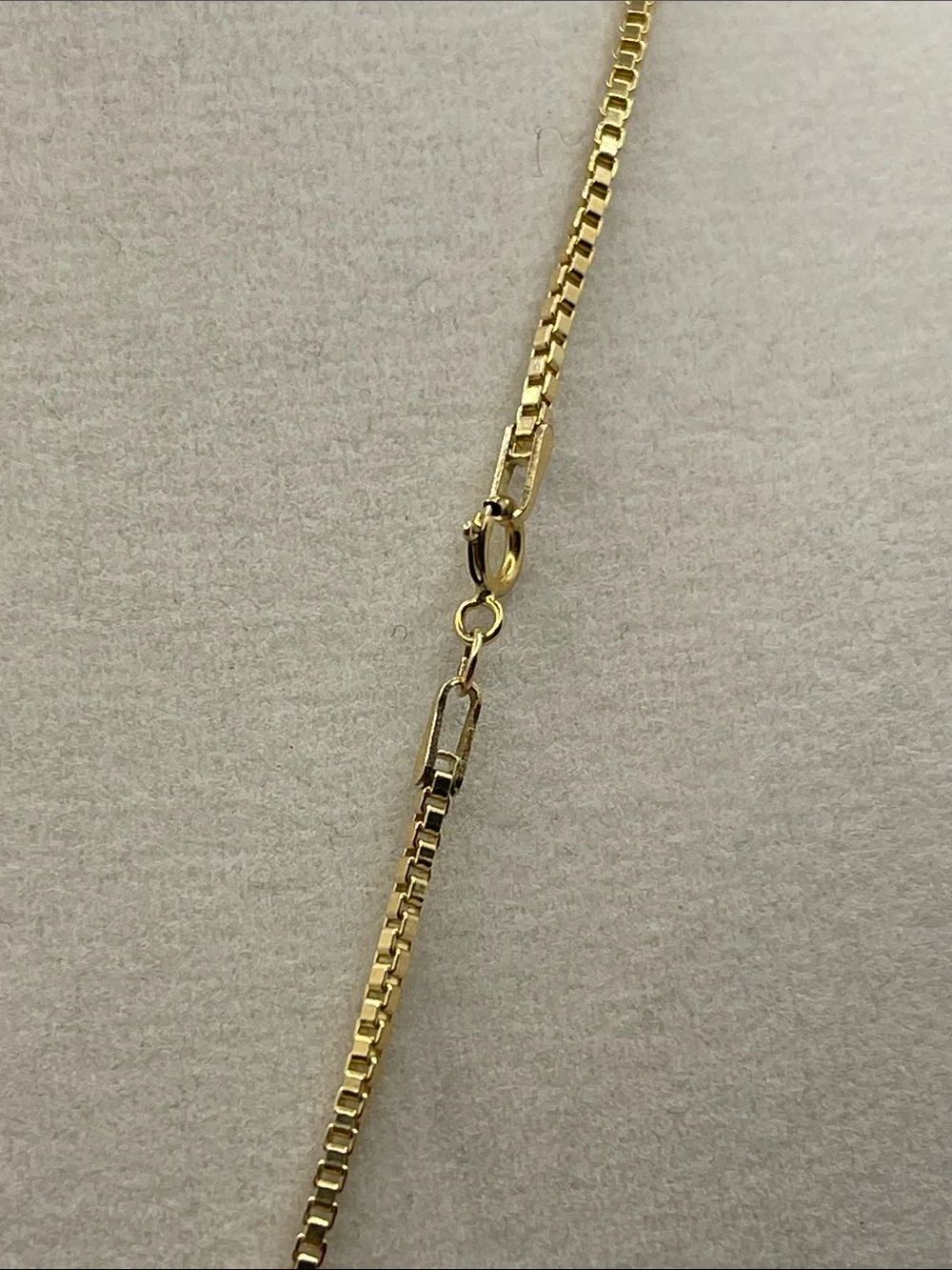 20” 925 Gold Vermeil Box Chain Necklace